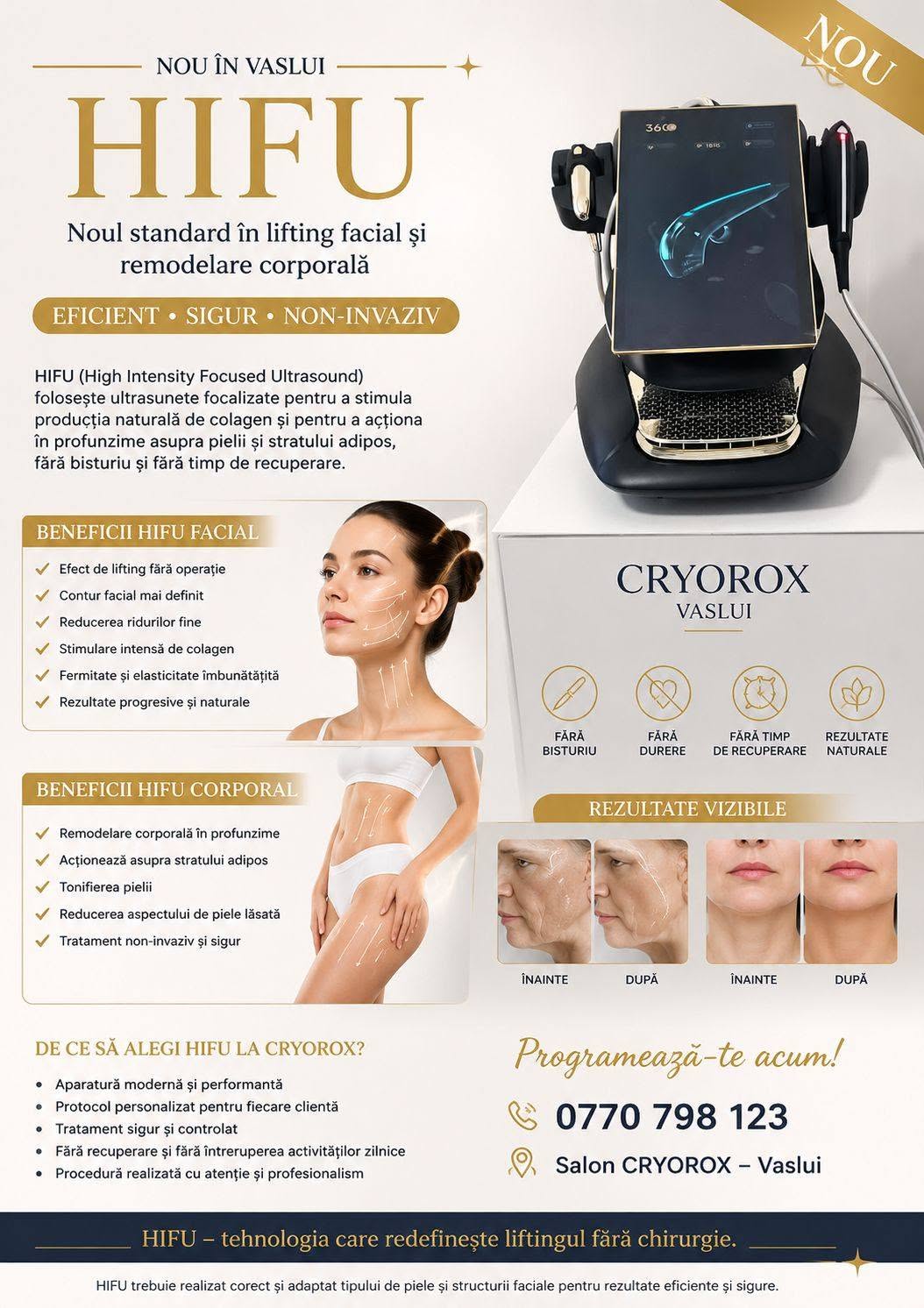HIFU facial și corporal